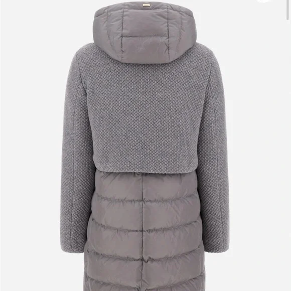 HERNO A-SHAPE JACKET IN REVIVAL AND NYLON CHAMONIX